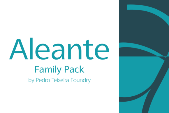 Aleante: A Minimal Sans Serif Typeface for Modern Web Design