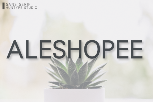 Aleshopee: The Clean Sans Serif Font for Marketers