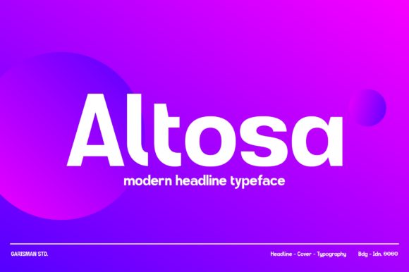 Altosa Font: A Minimal Sans Serif for Modern Web Design