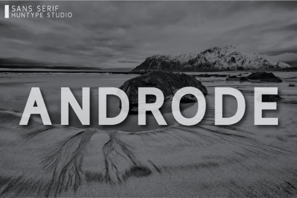 Androde: A Bold Sans Serif for Modern Brand Identity
