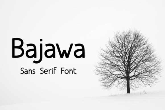 Bajawa Font: A Minimal Typeface for Crafters