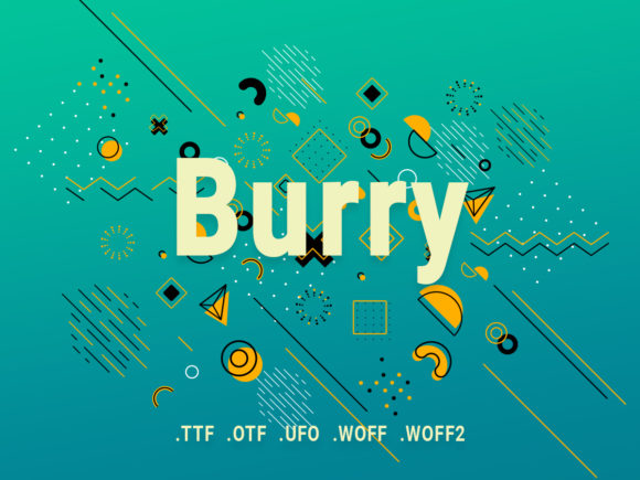 Burry: A Clean Sans Serif Font for Small Business Branding