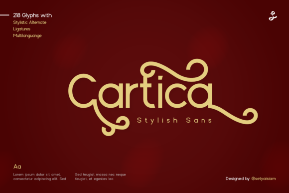 Cartica: A Minimal Sans Serif Font for Modern Editorial Design