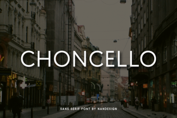Choncello: A Minimal Sans Serif Typeface for Editorial Design