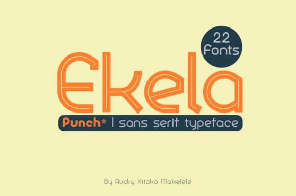 Ekela Punch: A Bold Sans Serif Font for Campaign Impact