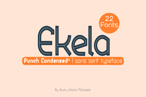 Ekela Punch Condensed: A Bold Sans Serif for Modern Brands