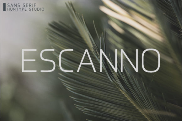 Escanno: A Clean Typeface for Modern Brands