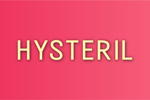 Hysteril: A Minimal Sans Serif Font for Modern Web Design