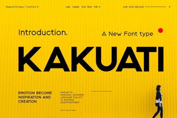 Kakuati: A Strong Sans Serif Font for Branding