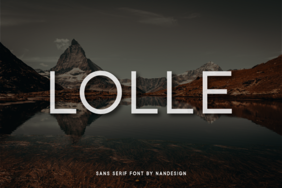 Lolle: A Minimal Sans Serif Typeface for Modern Branding
