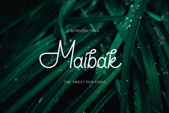 Maibak: A Flowing Sans Serif Typeface for Modern Brands