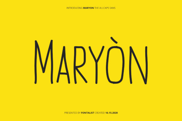 Maryon: A Clean Sans Serif Font for Handmade Brands