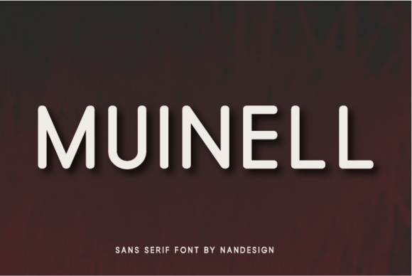 Muinell: A Minimalist Sans Serif Font for Modern Branding