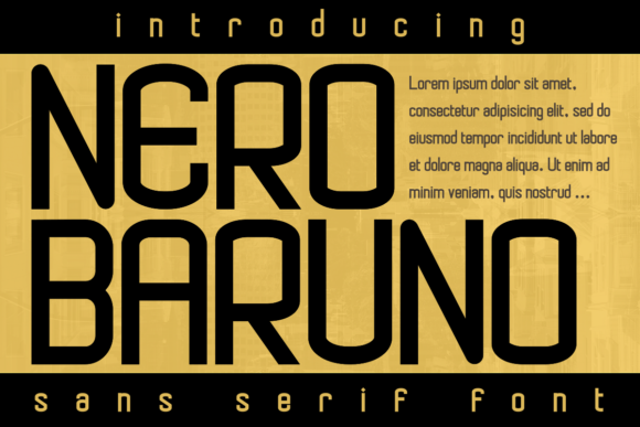 Nero Baruno: A Bold Sans Serif for Modern Editorial Design