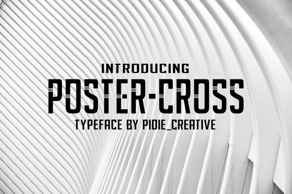 Poster Cross: The Clean Sans Serif Typeface for Bold Marketing