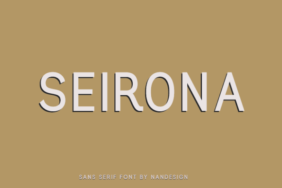 Seirona: The Versatile Sans Serif Font for Modern Brands