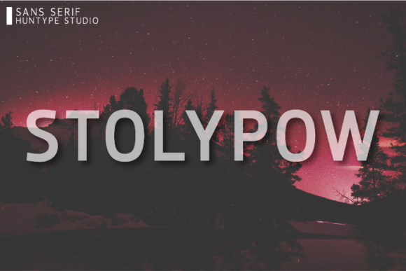 Stolypow: A Clean Sans Serif Typeface for Modern Editorial Design