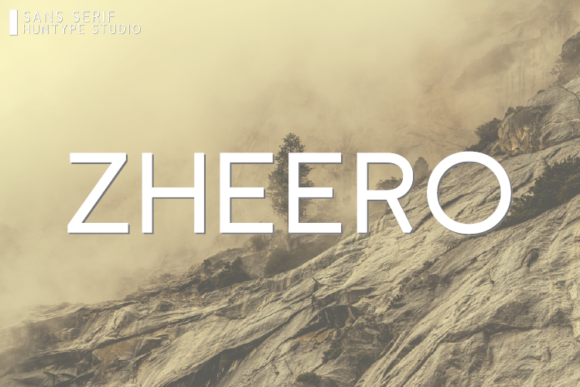 Zheero: A Minimal Sans Serif Font for Modern Branding